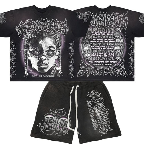 War Cry T-Shirt &  Sweatshorts Full Set