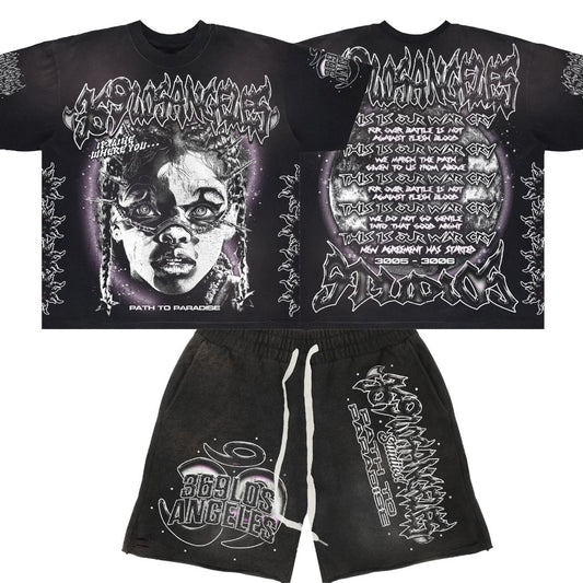 War Cry T-Shirt &  Sweatshorts Full Set