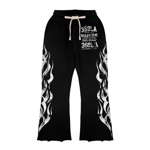 Big Minds Streetwear Graphic Flare Sweatpants