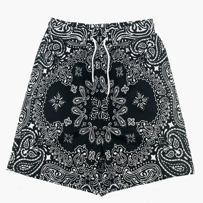 Fear Is The Mind Killer Streetwear Graphic T-Shirt & Black Bandana Shorts Set