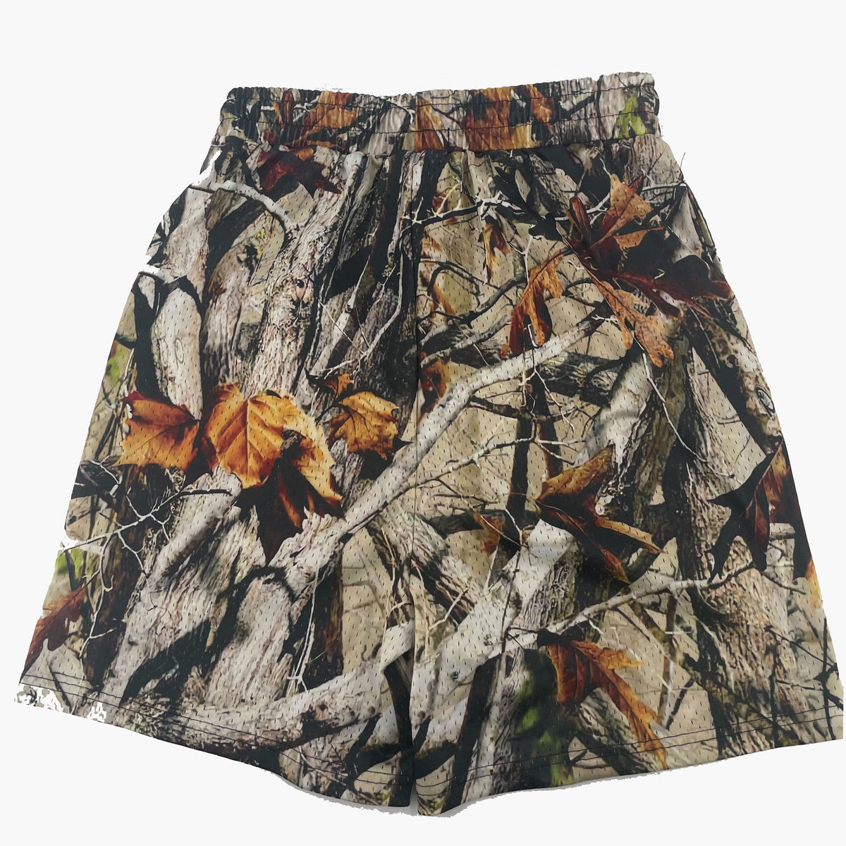 Woodland Camo Streetwear Graphic Mesh Shorts