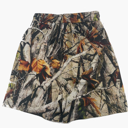 Woodland Camo Streetwear Graphic Mesh Shorts