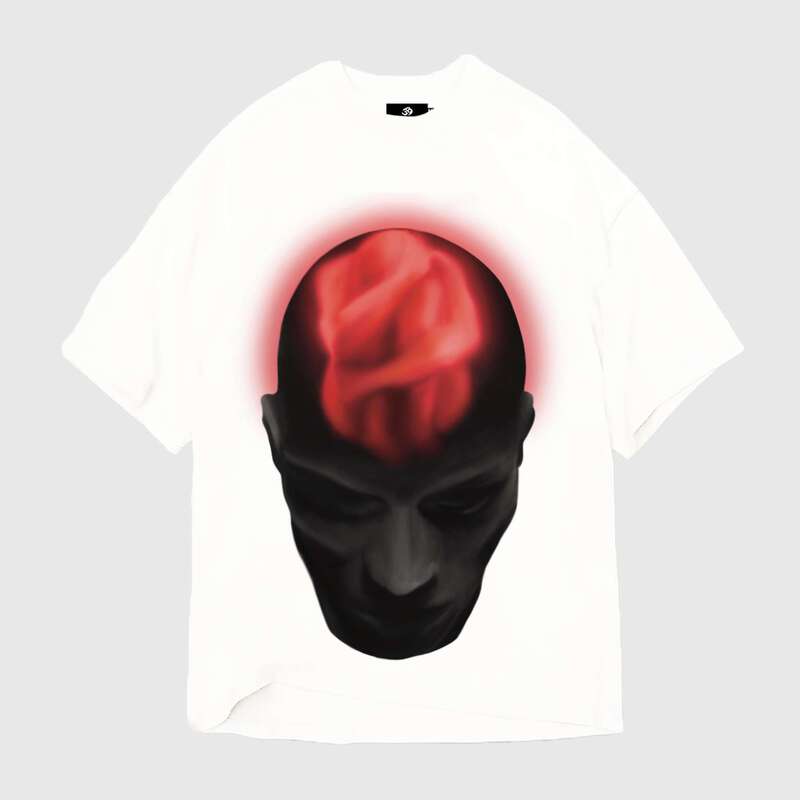 Fear Is The Mind Killer Streetwear Graphic T-Shirt & Black Bandana Shorts Set