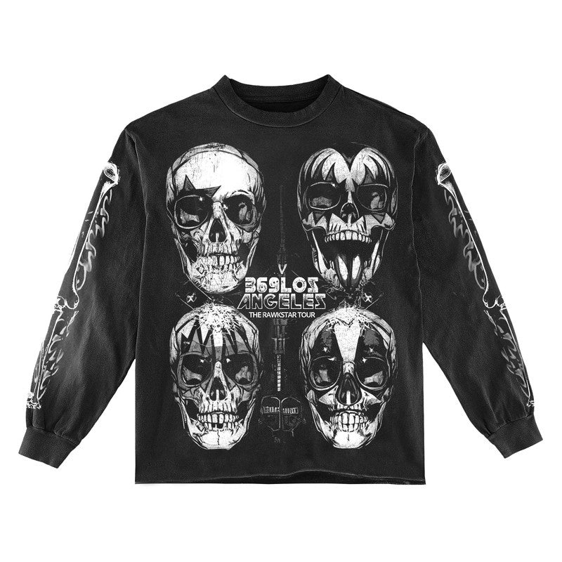 Rawkstar Long-Sleeve T-Shirt & Flare Sweatpants Full Set