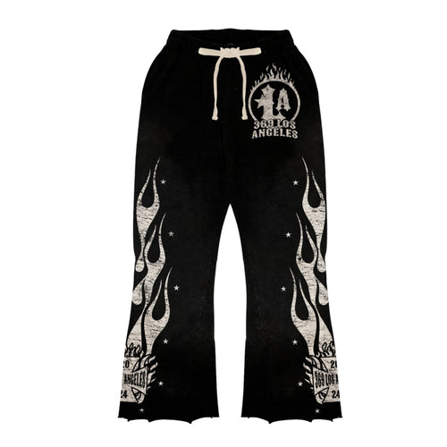 Snake Streetwear Graphic Flare Sweatpants