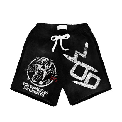 Talk Less Do More Streetwear Graphic T-Shirt & Sweatshorts Set