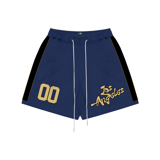 Navy Bear Streetwear Shorts