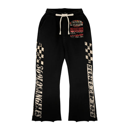 Speedway Streetwear Graphic Long-Sleeve Tee & Flare Sweatpants Set